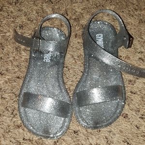 Children's shimmer jelly sandals